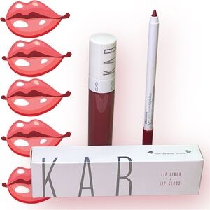 KAB Cosmetics “Charming” Lip Duo Kit - Lip Liner & Lip Gloss - NEW IN BOX